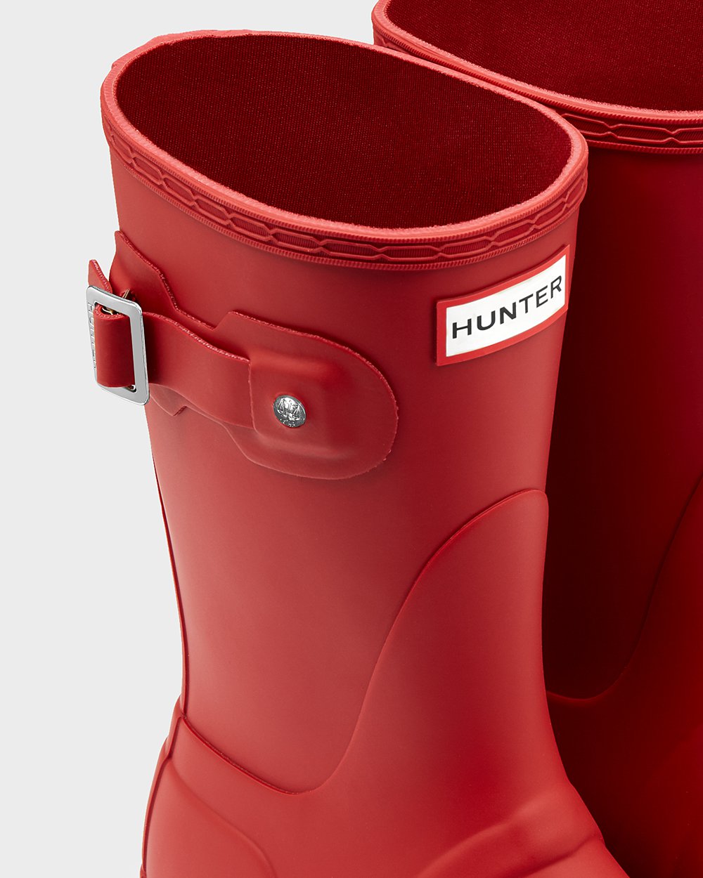 Womens Hunter Short Rain Boots Red - Original - 8095674-IT